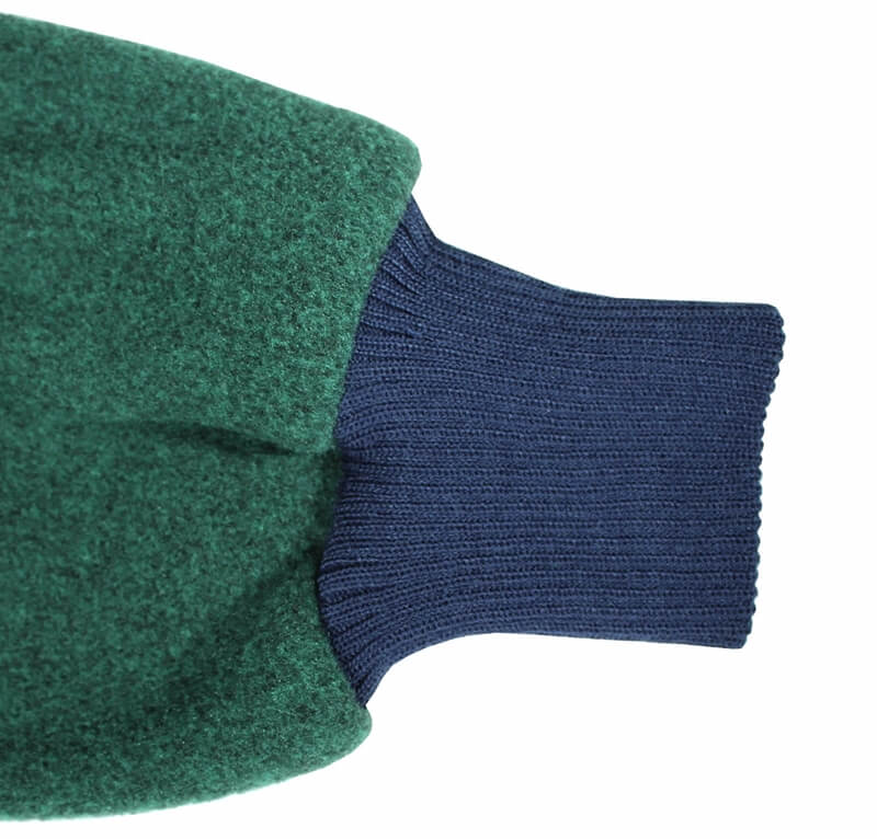 Microfleece jacke grün armbund