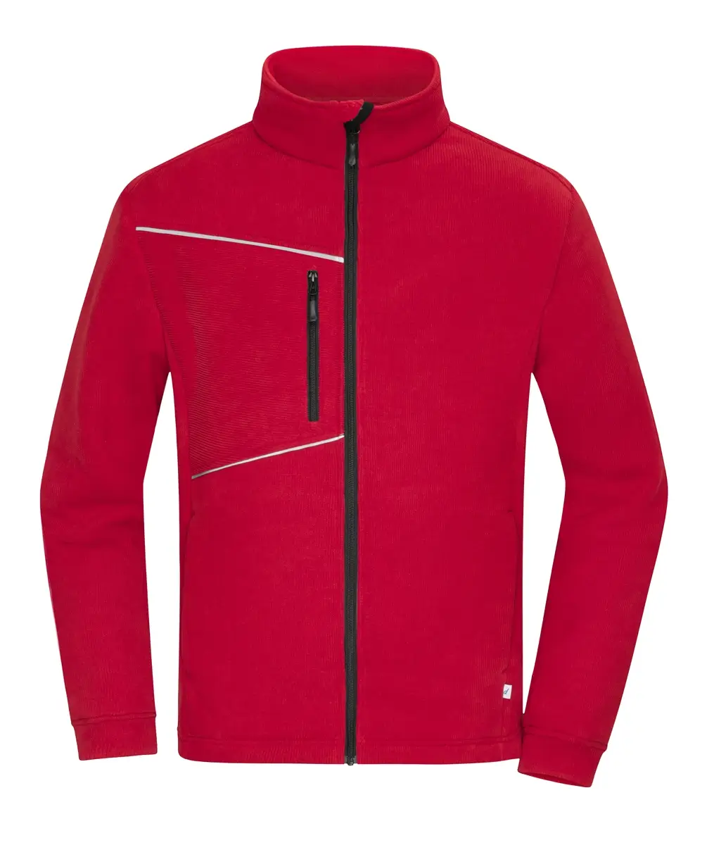 Übergangsjacke in Cordoptik rot ansicht vorne