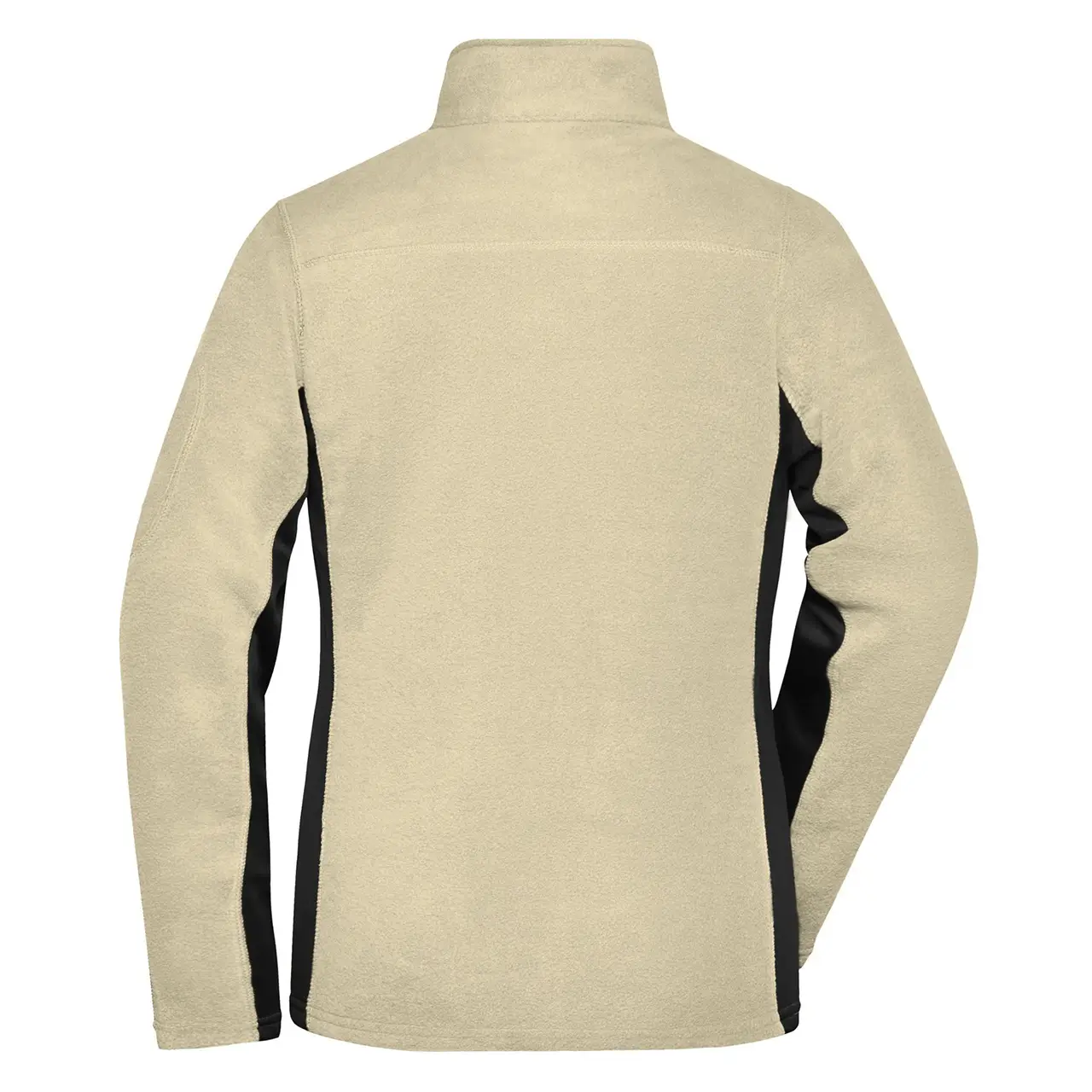 Rückansicht von Damen Arbeits Fleecejacke JN841 von Daiber, in stone-schwarz, mit Anti-Pilling Microfleec