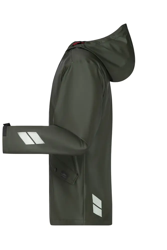 Regenjacke JN1846 oliv ansicht links