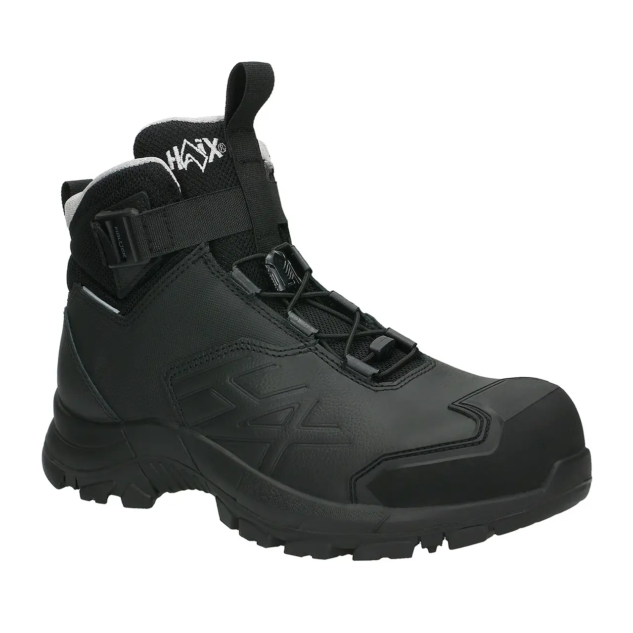 HAIX Nevada 3.0 Ws mid Damen Sicherheitsschuh S3S in Schwarz aus Waterproof Leder mit magnetischem Schnellverschluss