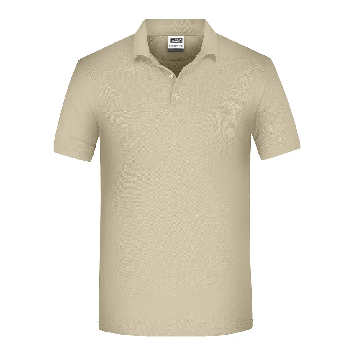 Kurzarm Poloshirt, Farbe stone, strapazierfähig Daiber JN874 Herren, Vorderansicht hinter weissen Hintergrund