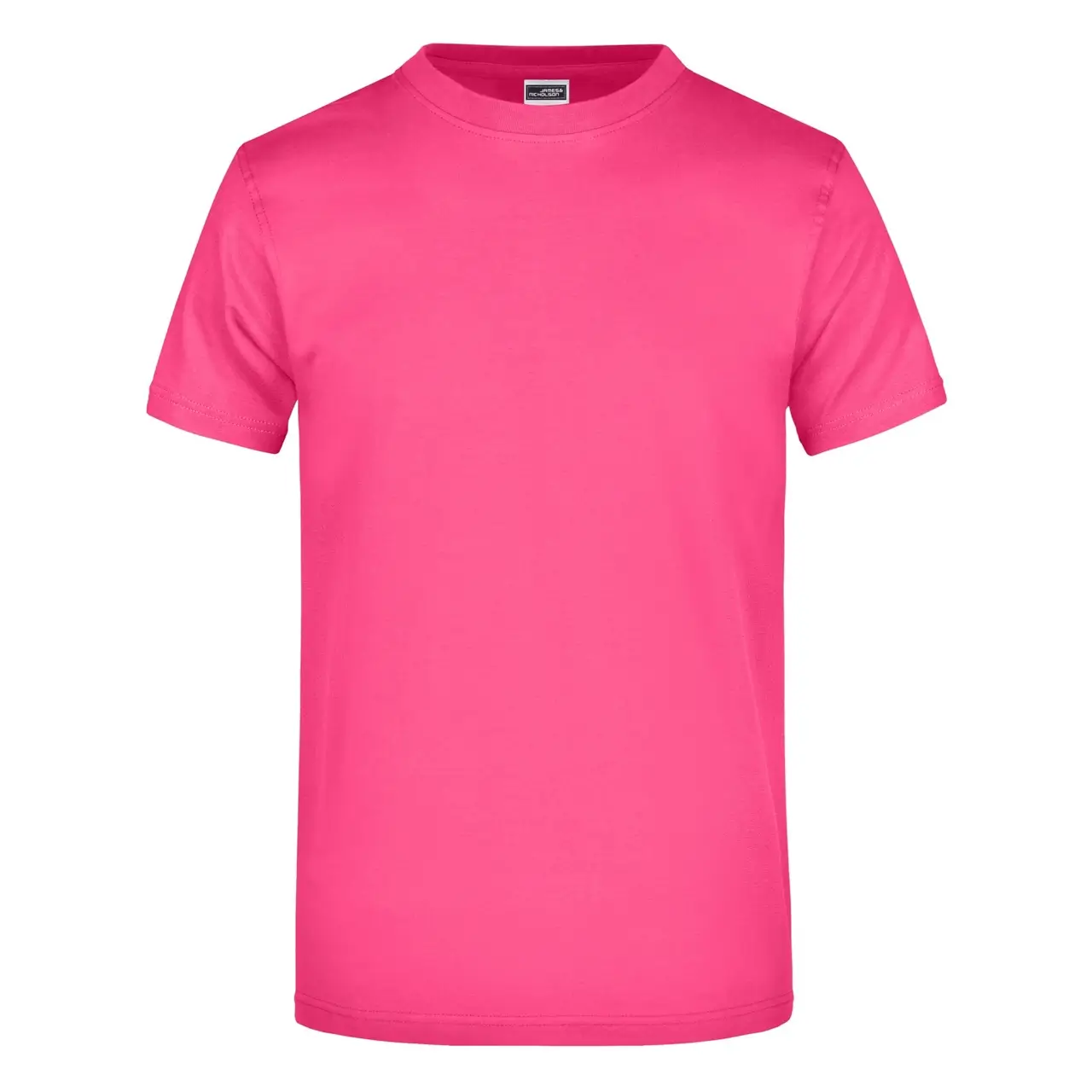 Daiber T-shirt JN002 mit rundhalsausschnitt  in der farbe pink, frontansicht