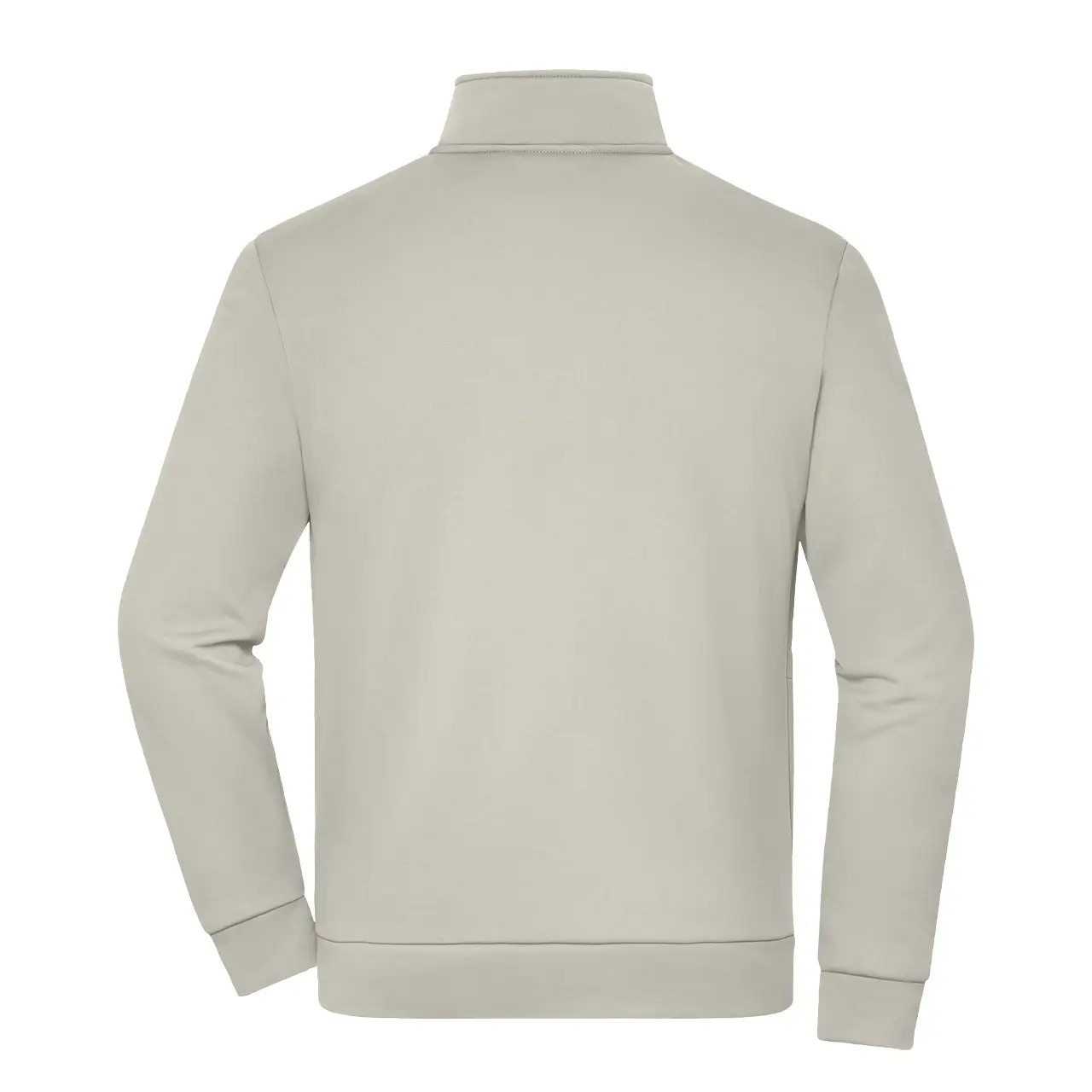 Daiber Workwear Fleecejacke JN1876 in cement Seitenansicht für Damen und Herren