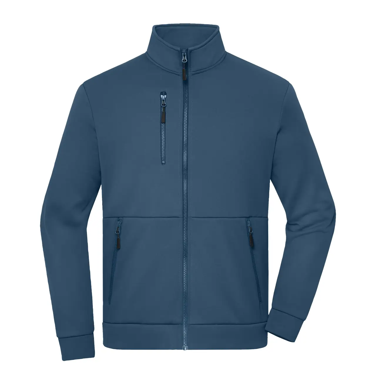 Daiber Workwear Fleecejacke JN1876 in deep-blue Vorderansicht für Damen und Herren