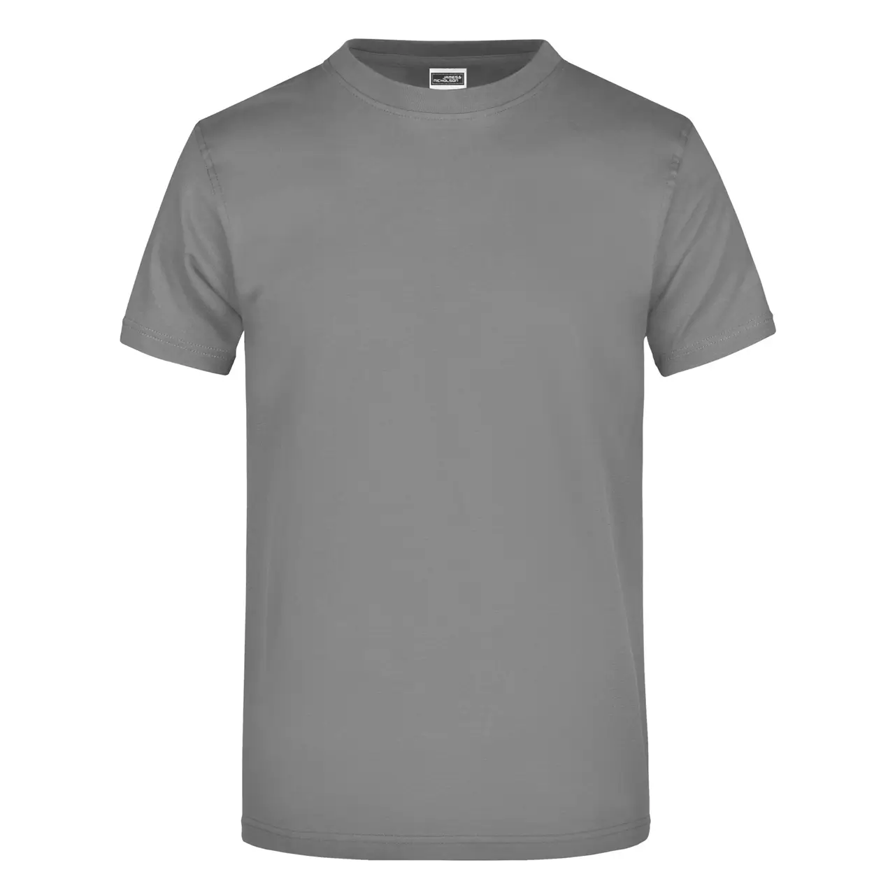 Daiber T-shirt JN002 mit rundhalsausschnitt  in der farbe dunkelgrau, frontansicht
