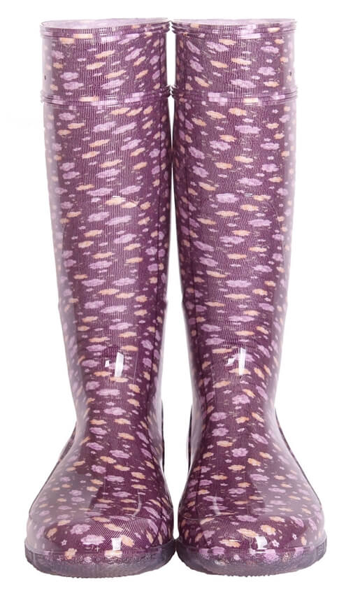 G&G Gummistiefel LINA lila-blumen